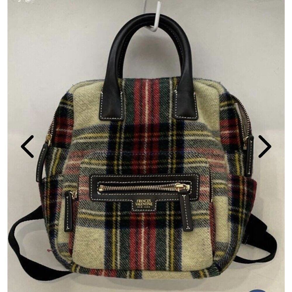 Frances Valentine Red Green Backpack Handbag